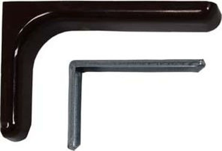 Reggimensole per Arredamento Nere 120 Mm, Spessore 10 mm 2 Pezzi - 2