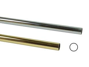 Tubo Armadio Tondo Ø 25 mm 3 mm m di Altezza Cromato - 2