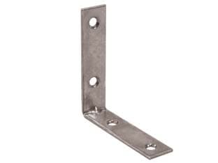 Lastrina ad Angolo 4 Fori Acciaio Zincato 20 MMX20X15 100 Pezzi - 2