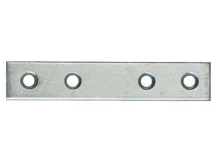 Lastrina Dritta 4 Fori Acciaio Zincato 100 MMX15 100 Pezzi - 2