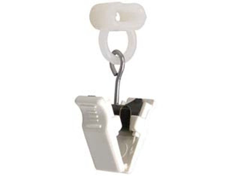 Scivolanti per Tenda con Pinzetta in Nylon 250 Pezzi - 2