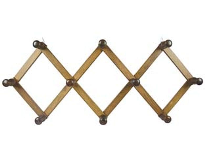 Appendiabiti Estensibile in Legno 10 Posti Noce 32 CMX79 - 2