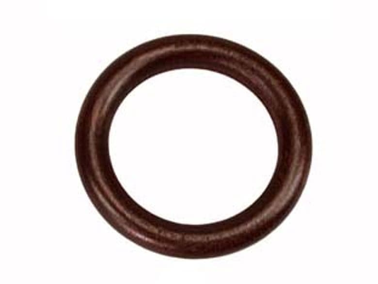 Anelli per Scorritenda Tubolari in Legno Noce Ø 32 mm 48 100 Pezzi - 2
