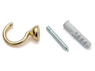 Ganci Raccoglitenda a Filo Micro Oro 29 mm 60 Pezzi - 2