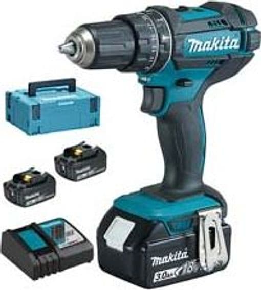 Trapano Avvitatore Percuss. 2 Vel. 3 Batt. 18 V 3AH (DHP482RF3J) Makita