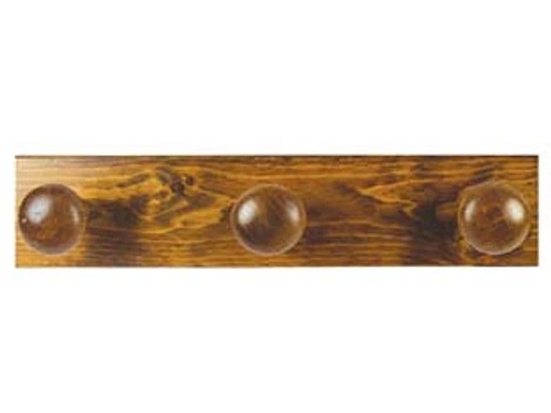 Appendiabiti in Legno 3 Posti Noce 9 CMX44
