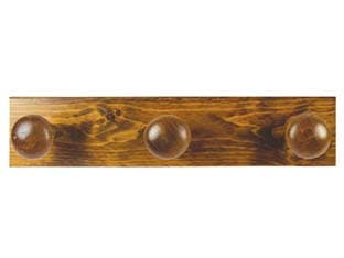 Appendiabiti in Legno 3 Posti Noce 9 CMX44 - 2