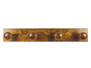 Appendiabiti in Legno 4 Posti Noce 9 CMX59 - 2