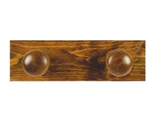 Appendiabiti in Legno 2 Posti Noce 9 CMX29 - 2