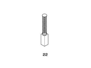 Spazzole a Carboncino per Elettroutensili Modello 22 Bosch 1754 5 8 Pezzi - 2