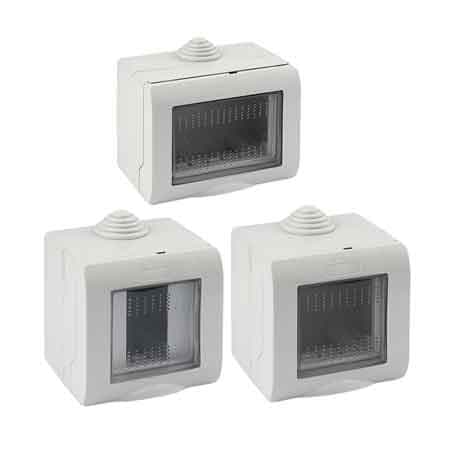 Contenitore da Parete per Apparecchi IP55 Easy 1 Posto Ec Elettrocanali - 2