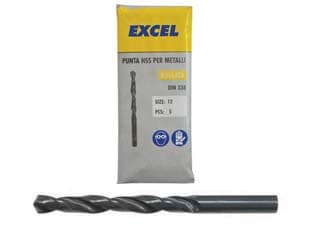Punte HSS Rullate per Ferro Ø 12 mm Codolo Ridotto 10 mm Excel 5 Pezzi - 2