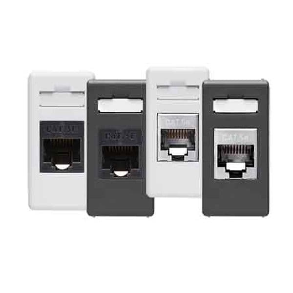 Presa Telefonica RJ45 Cat 5E Sistem Ftp Gewiss Nero - 2