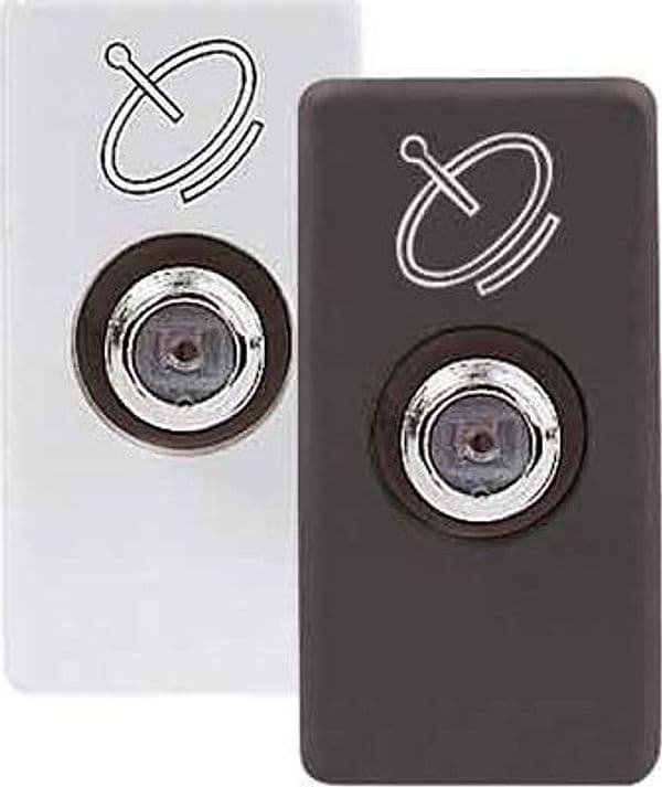 Presa Coassiale Sat System Passante 5DB Gewiss Nero
