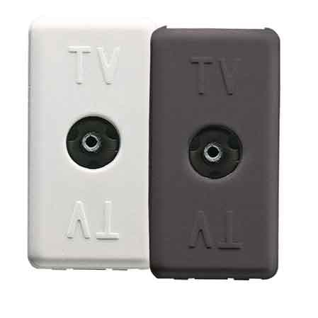 Presa Coassiale Tv Femmina System Nero Gewiss - 2