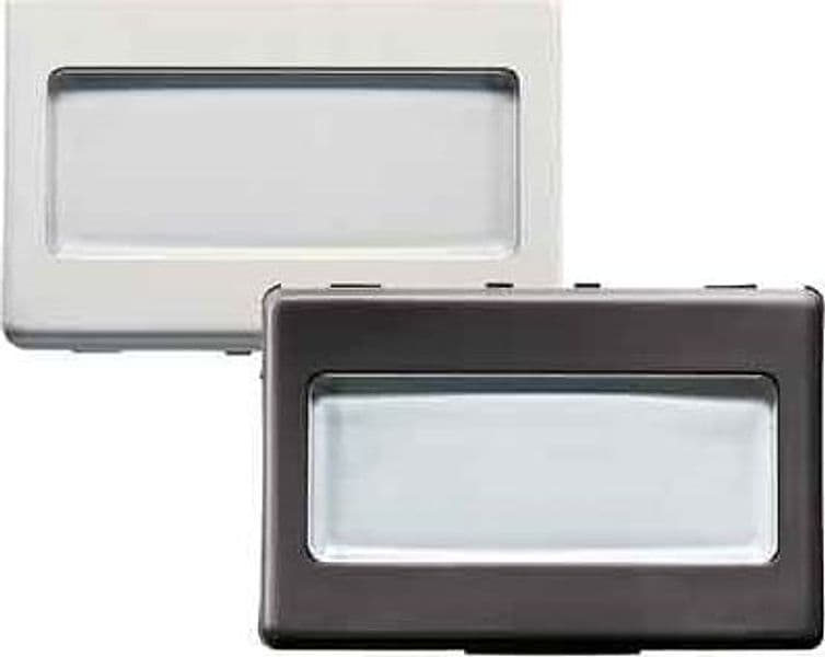Pulsante con Portanome System 2 Moduli Gewiss 1P Na 250V Nero - 2