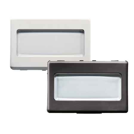Pulsante con Portanome System 2 Moduli Gewiss 1P Na 250V Nero - 2