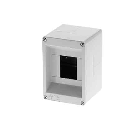 Centralino da Parete con Binario DIN 2 Mod 130 45 x 85 mm Grigio - 2