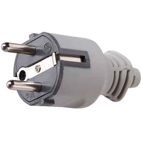 Spina Mobile Schuko 16A in Gomma 2P con T - 2