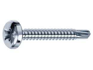 Viti Autoperforanti Testa Cilindrica Acciaio Zincato Bianco Ø 4,2 Cod 86714 - 2