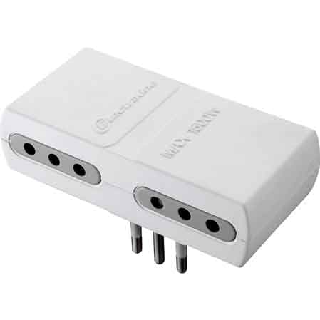 Adattatore Quadruplo 10A 2P con T Presa 10A 2P con T - 2