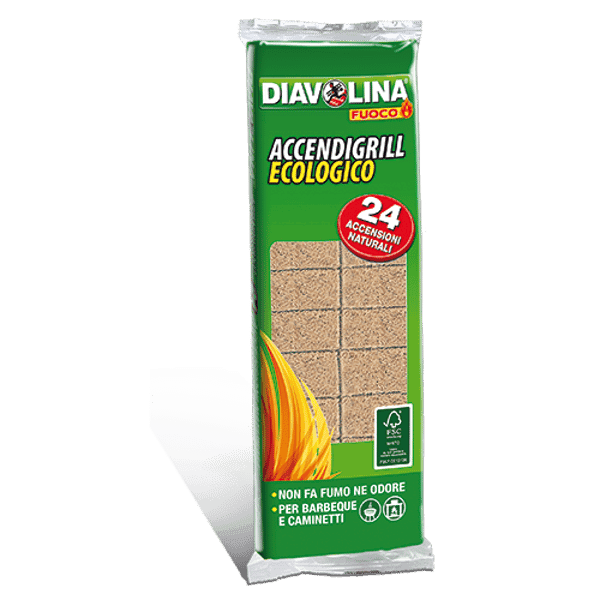 Accendigrill Ecologico Diavolina 24 Cubi 24 Pezzi - 2