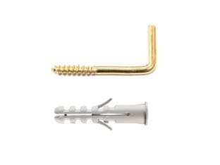 Tassello in Nylon Appendiquadro con Gancio Ottonato PA 6 Es P5 Ø 4 mm - 2