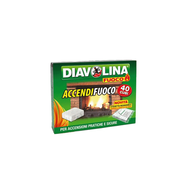 Accendifuoco Diavolina 40 Cubi 24 Pezzi - 2