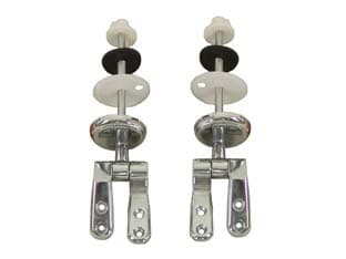 Cerniere di Ricambio in Metallo per Sedili WC Aletta 40 mm Aglaia 10 Pezzi - 2