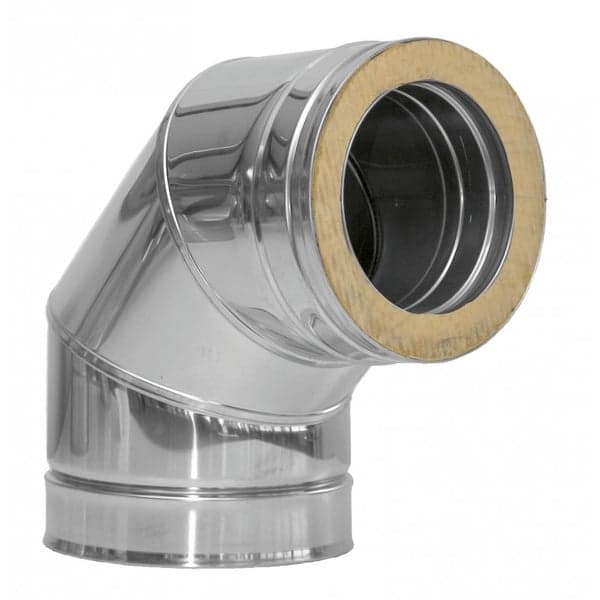 Gomito Doppia Parete a 90 ° Ø 80 x 130 mm - 2