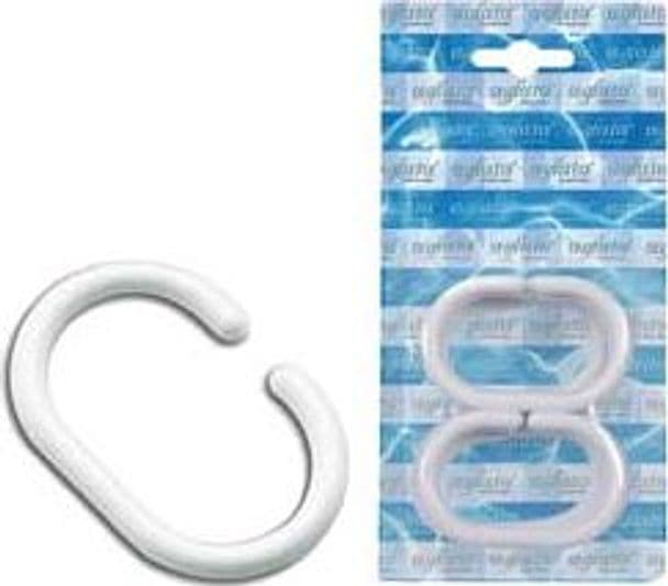 Anelli per Doccia in Plastica Interno 29 MMX47 Esterno 40 MMX60 Aglaia - 2