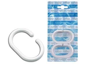 Anelli per Doccia in Plastica Interno 29 MMX47 Esterno 40 MMX60 Aglaia - 2