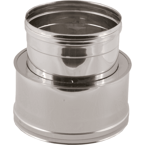 Raccordo da Doppia a Mono Parete Ø M 80 x 130 F 80 mm - 2