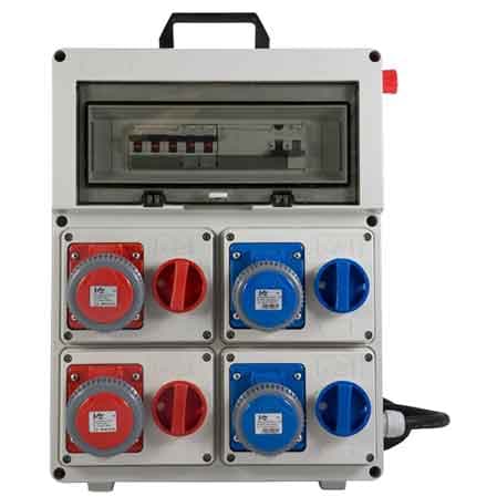 Quadro di Distribuzione 220 380 con Pulsante di Emergenza Cm 33,5 x 13 x - 2