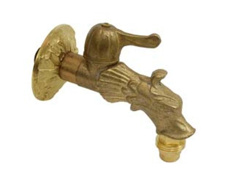 Rubinetto Artistico in Ottone a Leva Oro Anticato Attacco m 1/2' Aglaia