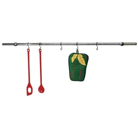 Kit Sottopensili 100 cm Cromato - 2