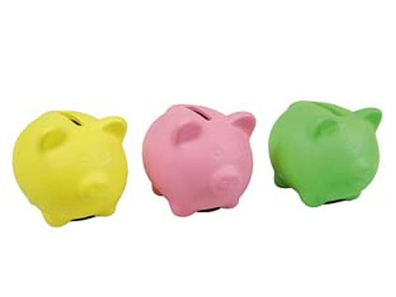 Salvadanaio Maialino Mini Piggy 8 CMX7X7H. Xtra 9 Pezzi - 2