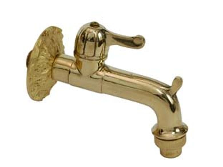 Rubinetto Artistico in Ottone a Leva Oro Lucido Attacco m 1/2 Aglaia