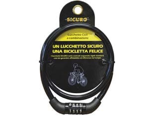 Antifurto per Bici con Combinazione Ø 8 mm MMX65 Cm. Quality 6 Blister - 2