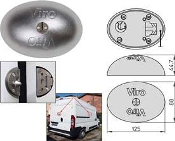 Lucchetto Van Lock per Camion e Furgoni in Acciaio Inox 4222 Coppia – Viro