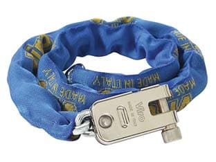 Lucchetto Corazzato Morso con Catena Quadra in Acciaio Speciale 120 cm - 2