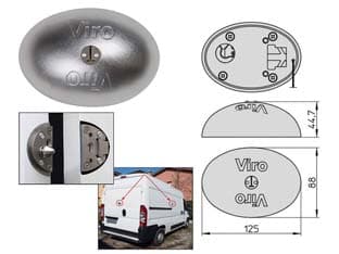Lucchetto Van Lock per Camion e Furgoni in Acciaio Inox 4222 Singolo (4222) - 2