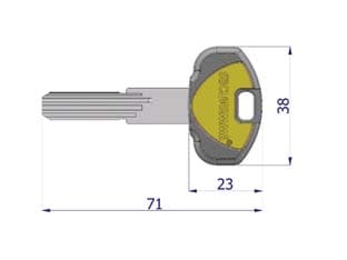 Chiave Grezza per Cilindro K2 Securemme 5 Pezzi - 2