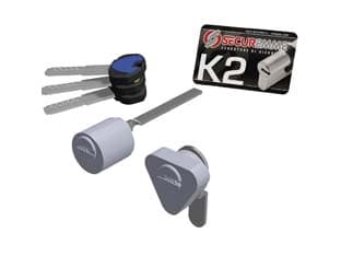 Coppia Cilindri di Ricambio per Serratura Elettrica K2 Serie 3200 15 MMX30 - 2
