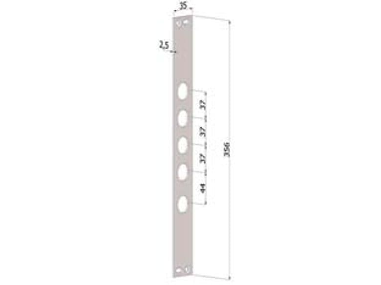 Contropiastra P Serrature Porte Blindate in Acciaio Inox INT.37 CP2530 – Securemme