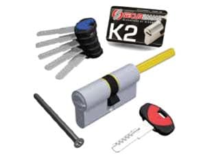 Cilindro Europeo K2 Codolo 0CK2 Serie 3200Q 30 MMX30 Cromo Satinato - 2