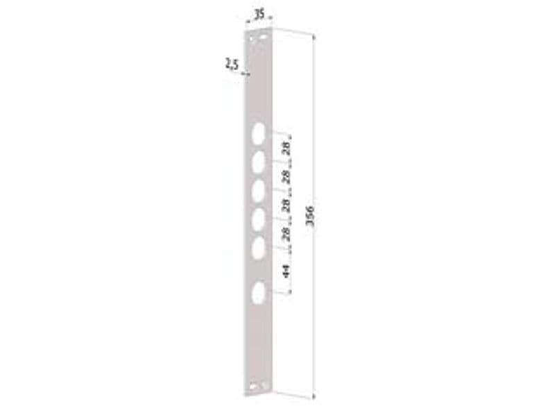 Contropiastra P Serrature Porte Blindate in Acciaio Inox INT.28 CP2530 - 2