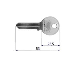 Chiave Grezza per Serrature Serranda Garage (0C22XNISBOZ) 10 Pezzi - 2