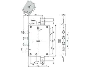 Serratura Triplice Applicare con Scrocco Dm Blindate 52571 37 63 Mm, Sx - 2
