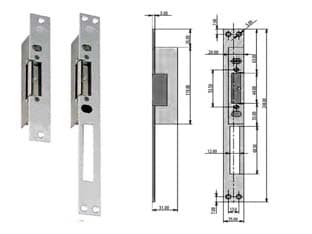 Incontro Elettrico con Fermo Serie 6000 Frontale Lungo 25 cm (6200 1) Nuova - 2